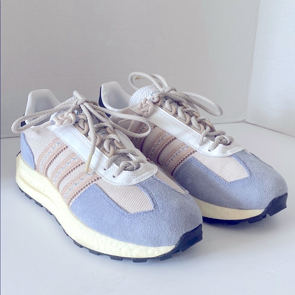 Adidas Women's Retropy E5 Aluminum Silver and Violet Sneakers Size 8 - Picture 10 of 15